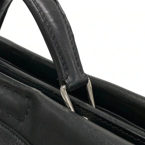 Auth FENDI Medium peekaboo iconic,Monster 7VA388 Black Leather - Business Bag - Picture 11 of 16